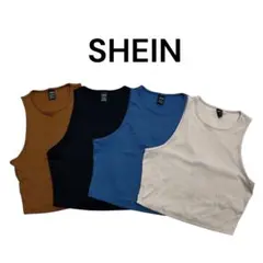 SHEIN タンクトップ ショート丈タイプ 4枚セット Sサイズ