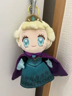 ディズニーストア tiny ぬいぐるみキーチェーン アナ雪 【エルサ】