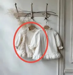 monbebe 韓国子供服 ロンパース 白 ベビー服 ベビードレス　70 M