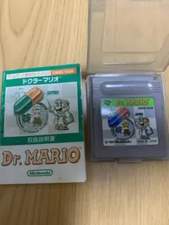 初代ゲームボーイ　ドクターマリオ　ソフト、取扱説明書のサムネイル