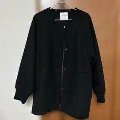美品✨DoU Dou メッシュ切替 シアー ブルゾン ノーカラー F 黒 - メルカリ