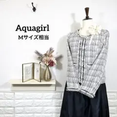 【Mサイズ相当】ママスーツ　ツイードジャケット　ワンピース　フォーマルセット