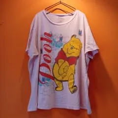 古着 ディズニー Disney くまのプーさん Pooh 半袖 Ｔシャツ ピンク