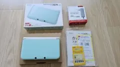 ニンテンドー3DS LL ミントグリーン 本体 説明書、アダプター付き
