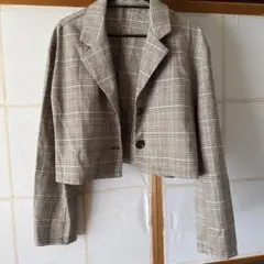 moussy チェック柄ショートジャケット - メルカリ