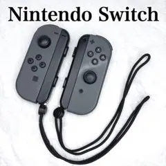 Nintendo Switch 純正ジョイコン　ストラップ付　グレー
