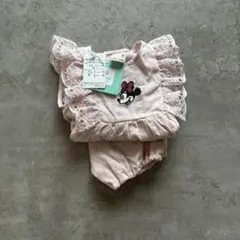 petit main ミニーマウス フリルセットアップ