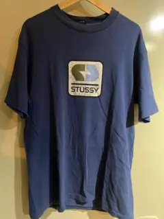 STUSSY ネイビー Tシャツ ロゴプリント