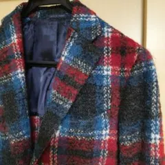 美品 De Petrillo 秋冬ウールアルパカチェックジャケット 42 S相当のサムネイル