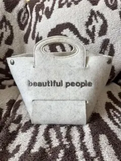 beautiful people リサイクルフェルトアッセンブルバッグ