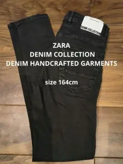 28〜30日美品 ザラスーパースキニーフィット黒164デニムコレクション