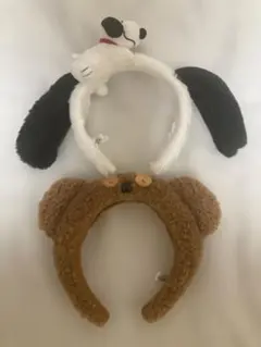 スヌーピーとティムのカチューシャ