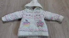 メゾピアノ　カップケーキニットパーカー　ssサイズ