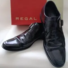 REGAL リーガル Uチップ シングルモンクストラップ 黒 26.5cmのサムネイル