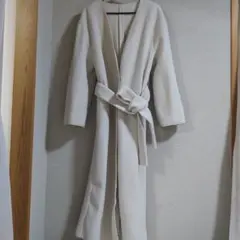 FRAY I.D ベルト付きホワイトロングコート