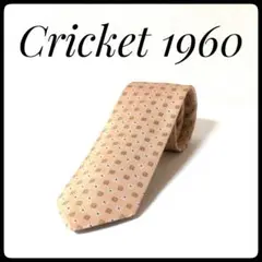 ★美品★ クリケット 1960 ネクタイ ライト オレンジ ドット 日本製
