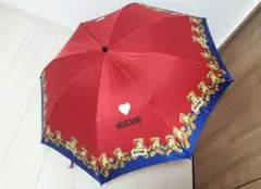 新品レア柄★MOSCHINO★モスキーノテディベア折りたたみ傘ヴィンテージタグ付のサムネイル