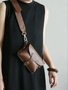 nombre impair ／ marant 本革 ショルダーバッグ ブラウン