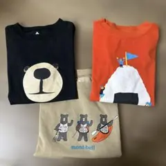 mont-bell キッズ　120 Tシャツ　３点セット