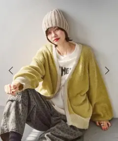 ジップカーディガン