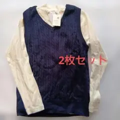 未使用　アースミュージック　Vネックベスト　カットソー　セット　フリー