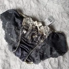 【正規品/定価¥3080】リサマリ　クラシーナ　レースショーツ　グレー　Mのサムネイル