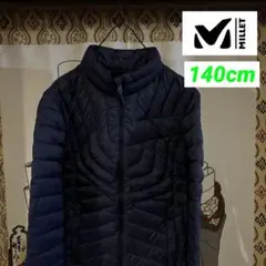 美品 MILLET ミレー ダウンジャケット 140〜150cm ネイビー