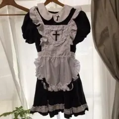 最終値下げコスプレメイド服 十字架デザイン