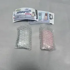 なつかしのガラケー＋ マスコット シルバー ピンク