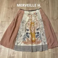 MERVEILLE H. フレアスカート 花柄
