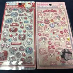 ハローキティ　マイメロディー　立体シール　新品