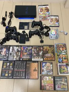 PlayStation 2 本体 + コントローラー4個 + ゲームソフト多数