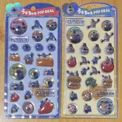 【正規品】PUPPET SUNSUN うるちゅるポップシール 2枚セット