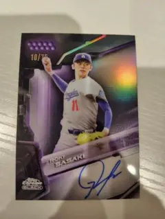 75枚限定】Topps 佐々木 朗希選手直筆サインカード(オンカード) - メルカリ
