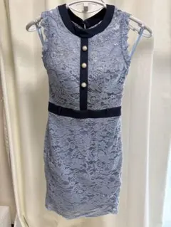 ジュエルズ　レースドレス　ブルー　Sサイズ