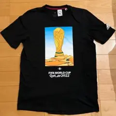 2022カタールワールドカップ公式Tシャツ　新品未開封Lサイズ　黒 2022カタールワールドカップ公式Tシャツ 新品未開封Lサイズ 黒