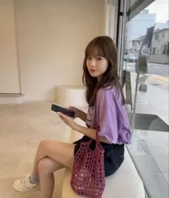 アングリッド　ピンクオーバーサイズTシャツのサムネイル