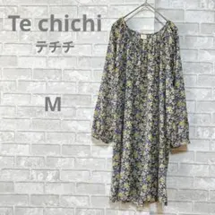 Te chichi テチチ 花柄長袖チュニックワンピース Mサイズ 日本製