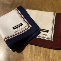 ひ*ろ様 Pierre Cardin ピエールカルダン ハンカチ ネイビー　ワイ