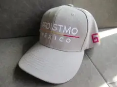 珍品＊メキシコ ロゴ入り グレーのキャップ＊アジャスター付き