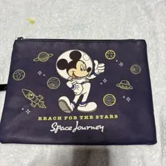 Disney正規品 ミッキー 宇宙デザイン ポーチ レア コレクター向け