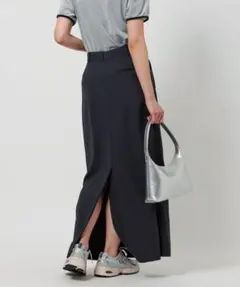 【BEAUTY&YOUTH】 レーヨンブレンド タックスカート ウォッシャブル