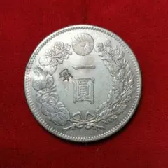 銀豹＠シルバーパンサー　一圓銀貨 丸銀左打明治29年＆大正3年 銀豹＠シルバーパンサー様専用 一圓銀貨 丸銀左打明治29年＆大正3年