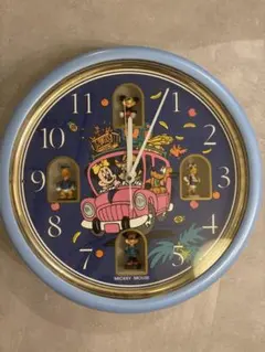 希少❤️DISNEY TIME からくり時計 壁掛け時計 レトロ ディズニー動作品 ディズニー ミッキー レトロ 仕掛け時計 壁掛け時計 からくり
