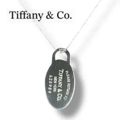 【美品】Tiffany&Co. ネックレス　ミニオーバルタグ SV925のサムネイル