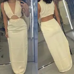 新品タグ付き FABLAB Odette ワンピース パーティードレス