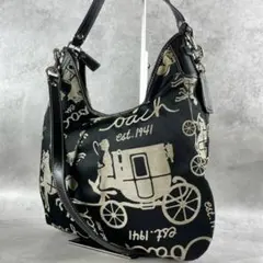 美品 コーチ 2way ホースアンドキャリッジ ワンショルダー ショルダーバッグ