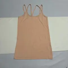 ラインストーン付き キャミソール サーモンピンク　オレンジのサムネイル