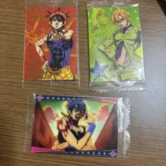 ジョジョの奇妙な冒険　ウエハースカード　ナランチャ　フーゴ　3枚セット