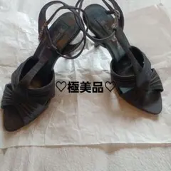 ♡MICHEL KLEIN ♡未使用 ブラックストラップサンダル 23cm